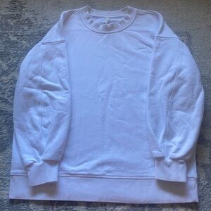Lululemon Athletica White Crewneck Sweatshirt